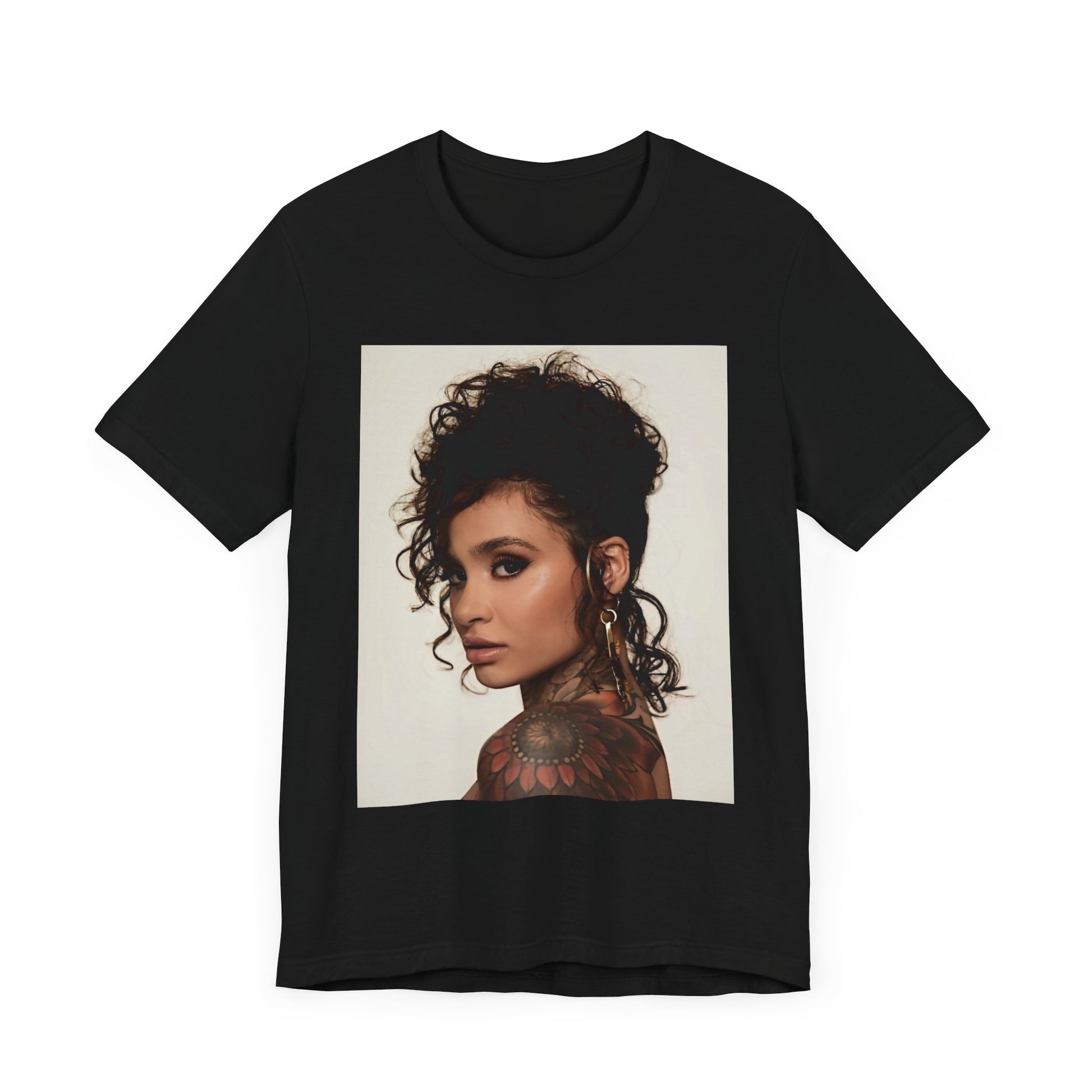 A black graphic t-shirt featuring a retro graphic related to Kehlani's 'SweetSexySavage' album era.
