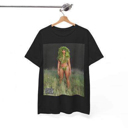 A black graphic t-shirt featuring a graphic related to SZA's 'LANA' album.