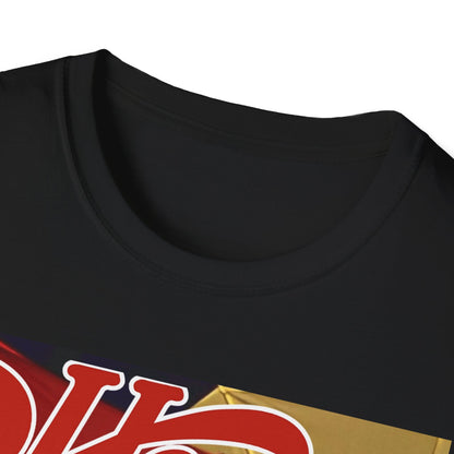 A black graphic t-shirt featuring a retro graphic of Ann and Nancy Wilson from the band Heart.