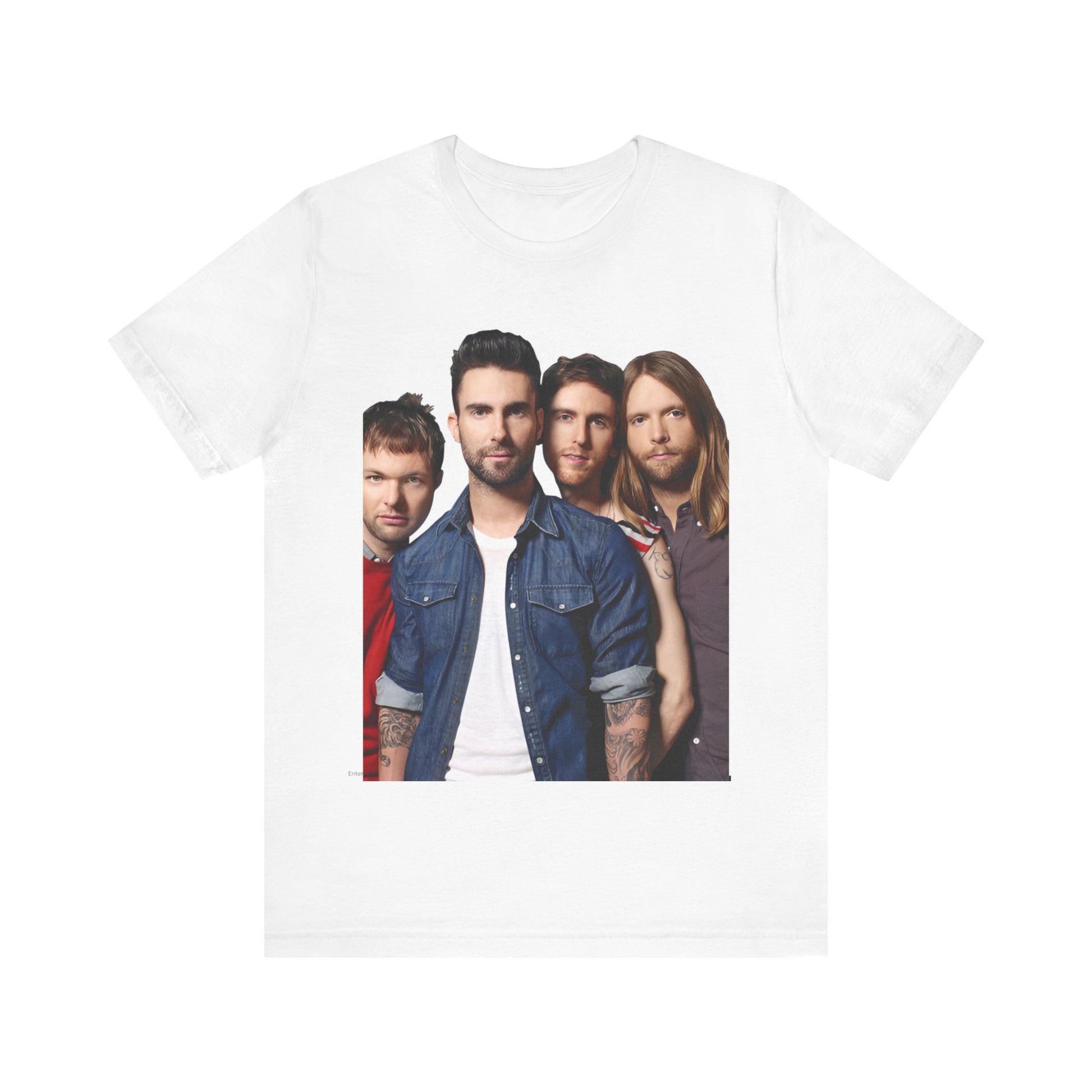 A graphic t-shirt inspired by the relaxed, soulful Maroon 5 song "Sunday Morning."