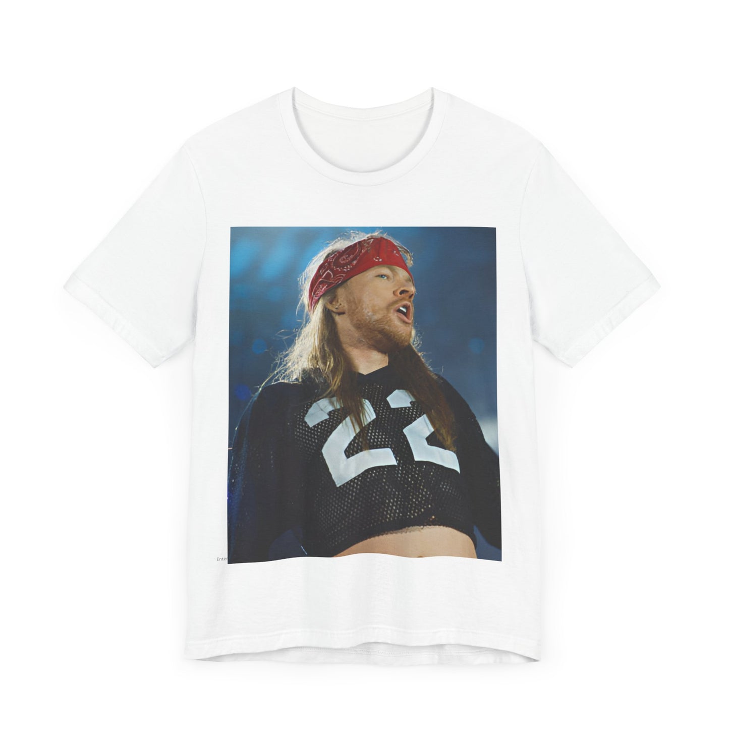 A black graphic t-shirt featuring a graphic related to Guns N' Roses' 'Don't Cry' song or era from the 90s.