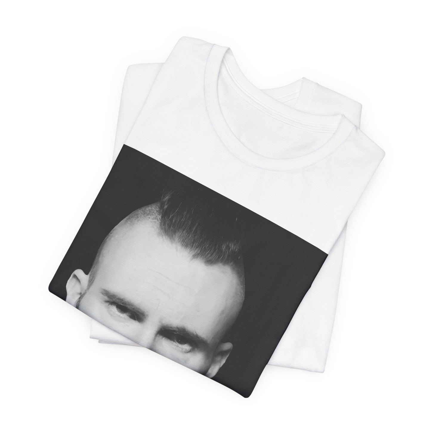 A sharp, polished studio portrait of Maroon 5 frontman Adam Levine, printed on a graphic t-shirt.