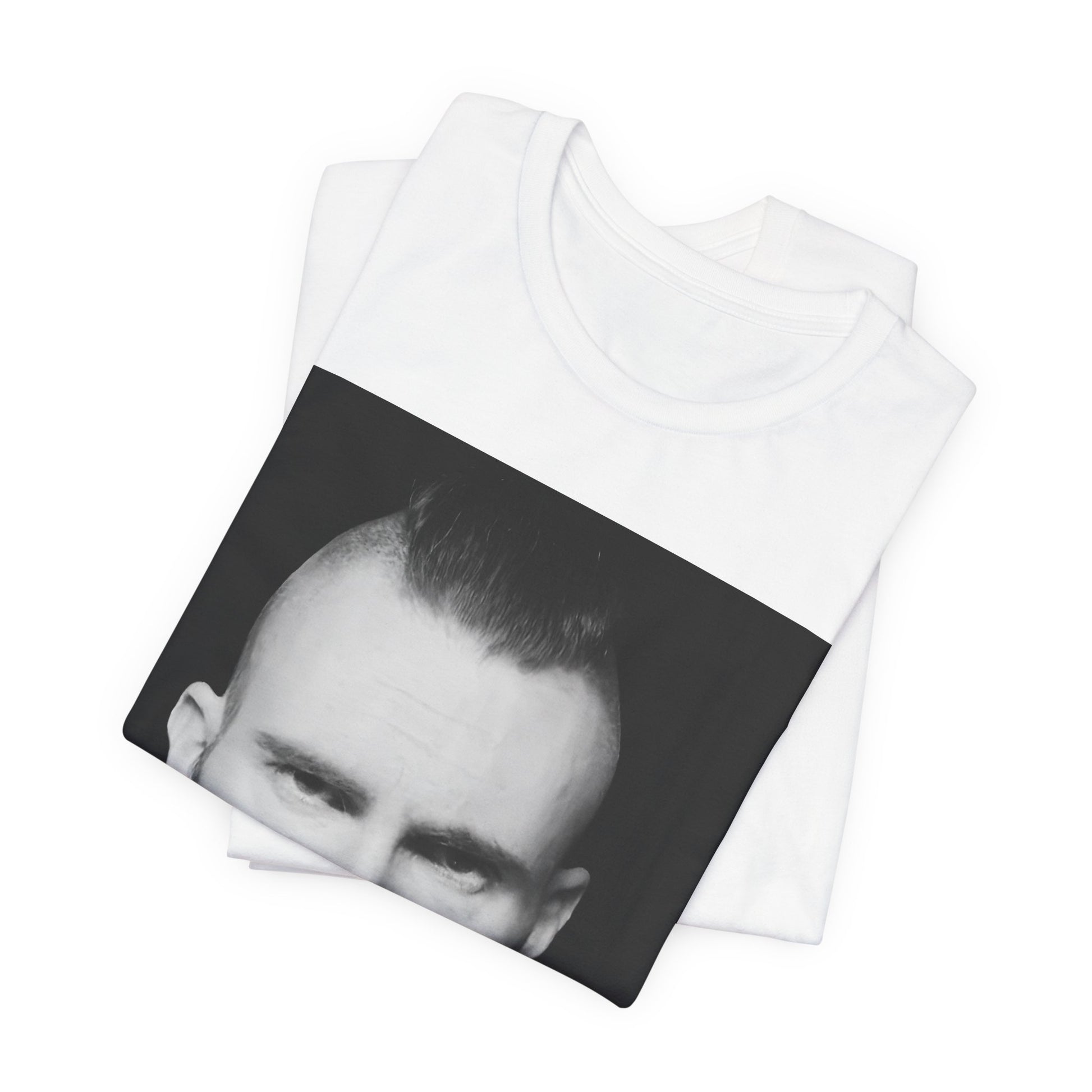 A sharp, polished studio portrait of Maroon 5 frontman Adam Levine, printed on a graphic t-shirt.