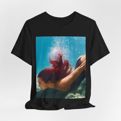 A black graphic t-shirt featuring a graphic related to Dua Lipa's 'Radical Optimism' album.