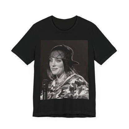 An artistic graphic t-shirt inspired by the dark, horror themes of the Billie Eilish song 'Bury a Friend.'