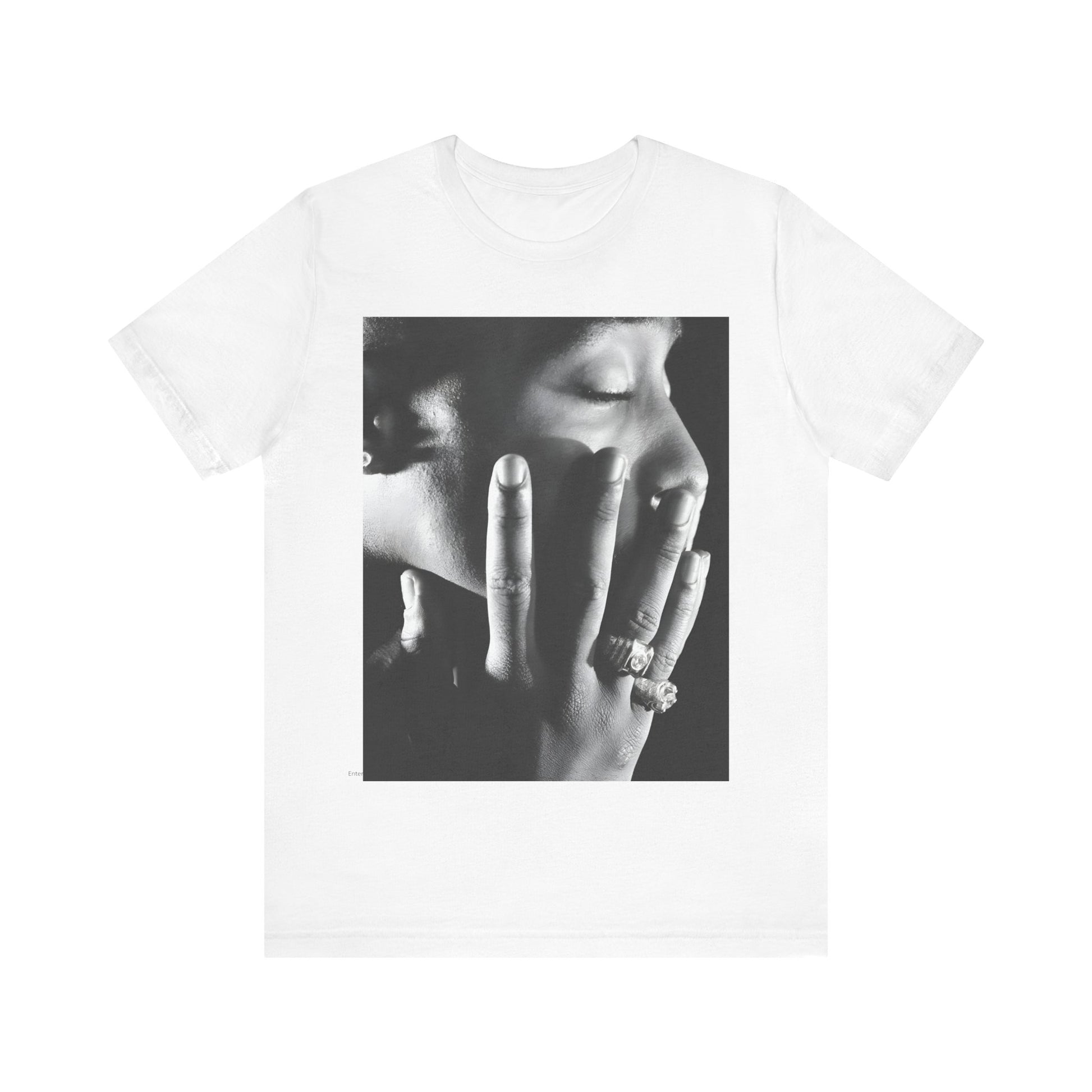 A black graphic t-shirt featuring an iconic West Coast swag graphic of Tupac.
