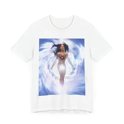 A black graphic t-shirt featuring a graphic related to Katy Perry's '143' era.