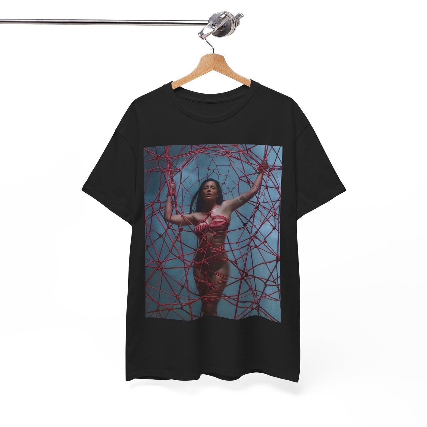 A black graphic t-shirt featuring an aesthetic music graphic related to Halsey.