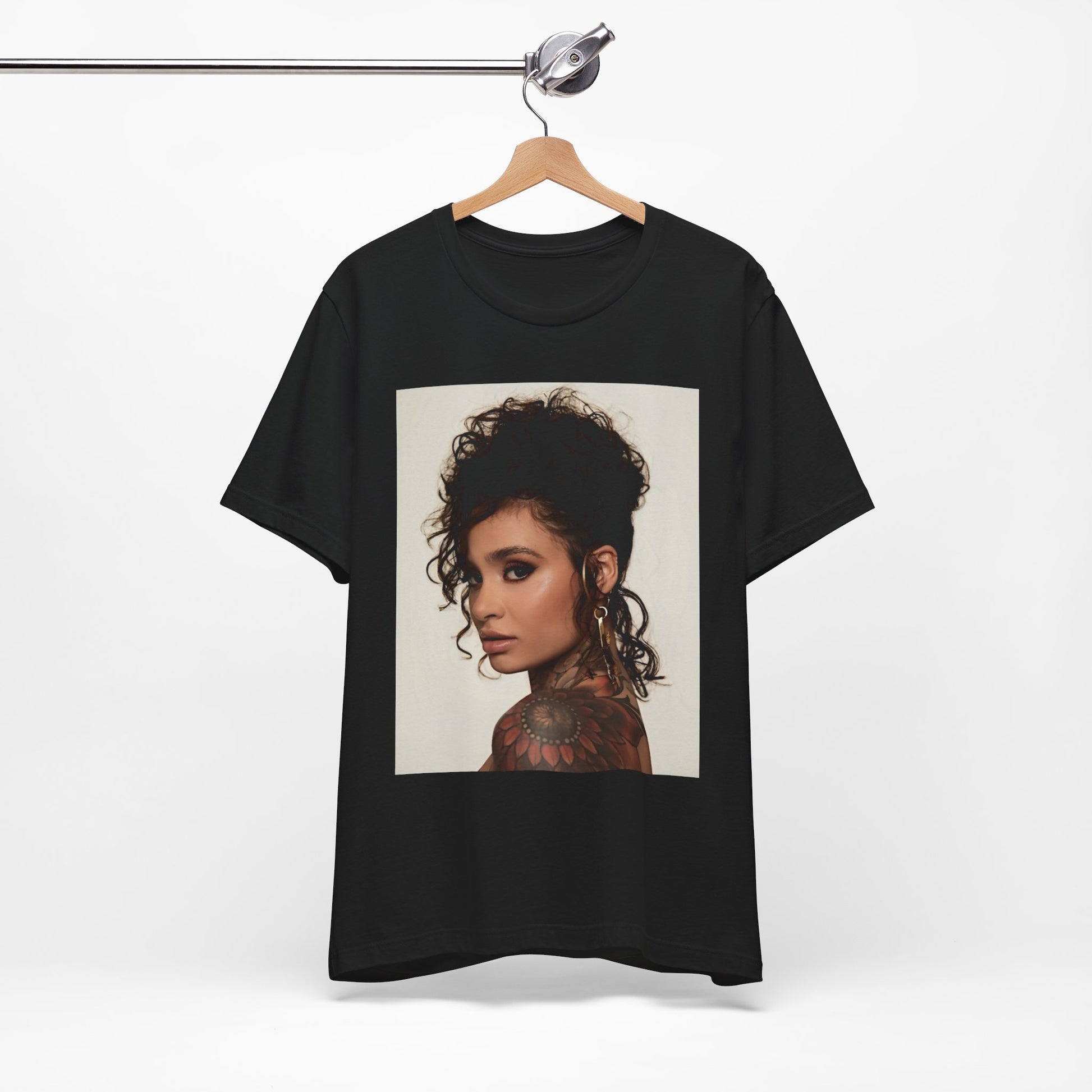 A black graphic t-shirt featuring a retro graphic related to Kehlani's 'SweetSexySavage' album era.