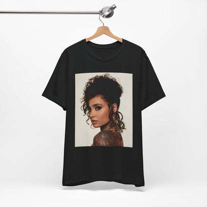 A black graphic t-shirt featuring a retro graphic related to Kehlani's 'SweetSexySavage' album era.