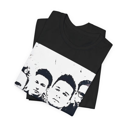 A black graphic t-shirt featuring a graphic related to Depeche Mode's 'Enjoy The Silence' era.