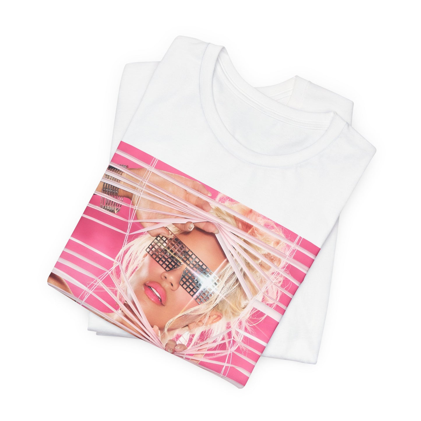 A black graphic t-shirt featuring a graphic of Karol G in a cool Latin trap style.