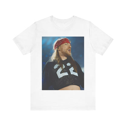 A black graphic t-shirt featuring a graphic related to Guns N' Roses' 'Don't Cry' song or era from the 90s.