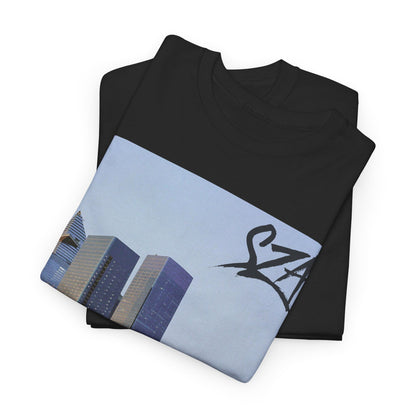 A black graphic t-shirt featuring a modern R&B essential graphic of SZA.