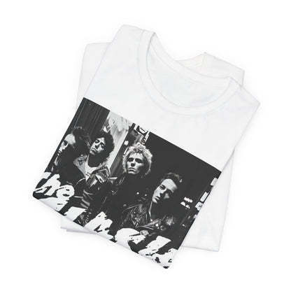 A black graphic t-shirt featuring a graphic related to The Clash's 'London Calling' album era.