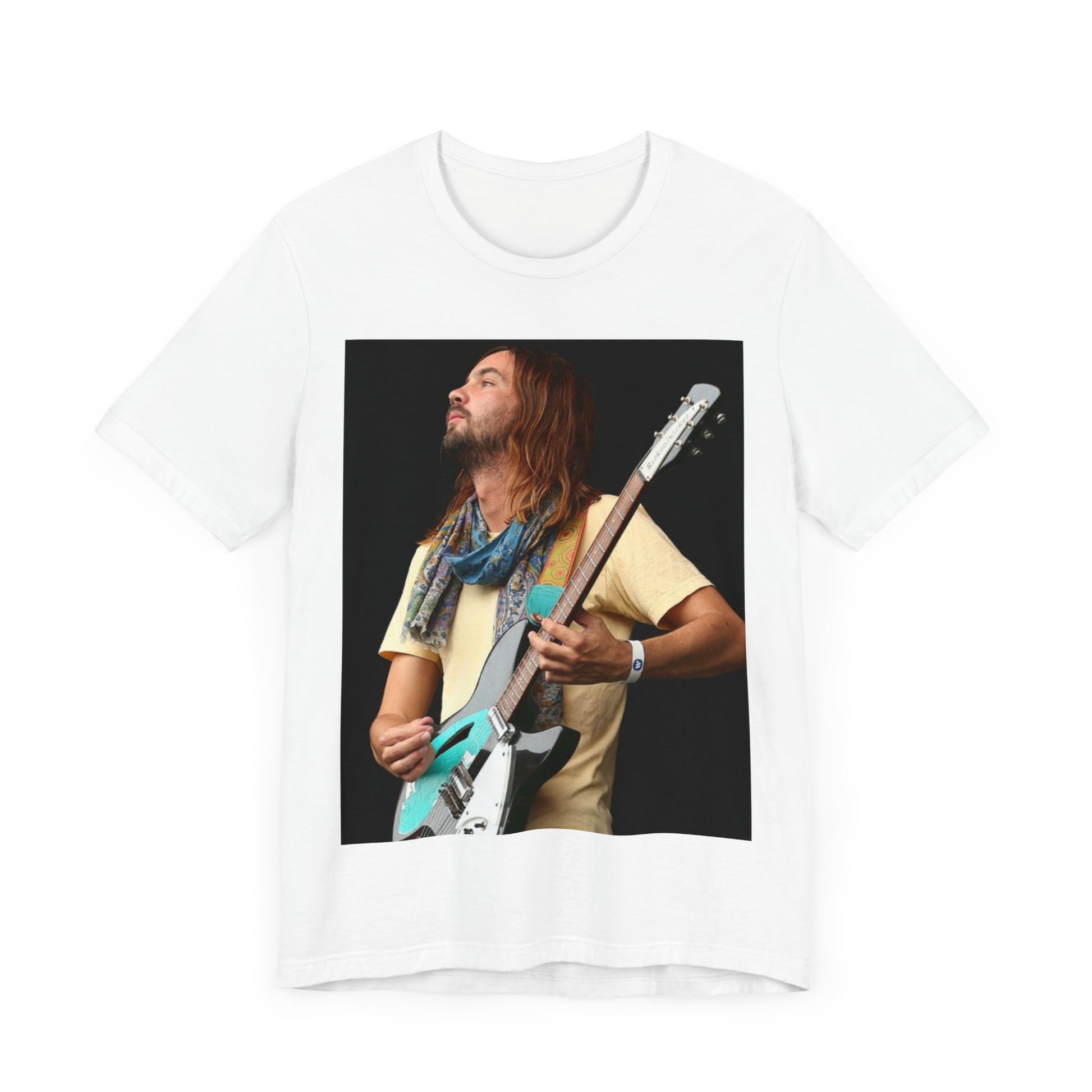 A black graphic t-shirt featuring a vintage indie rock graphic of Tame Impala.
