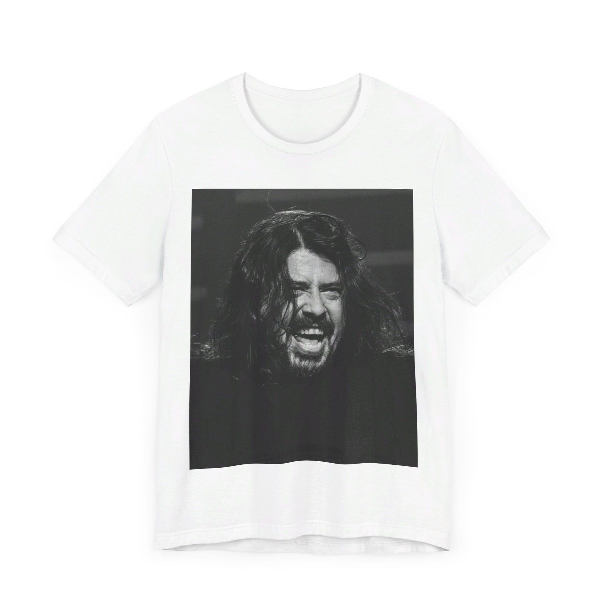 A black graphic t-shirt featuring a graphic related to Foo Fighters' 'All My Life' song or era.