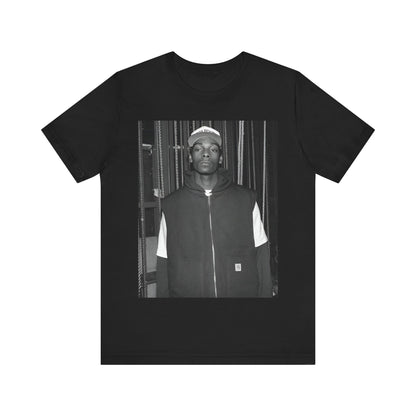 A black graphic t-shirt featuring a graphic of Snoop Dogg emphasizing a rebellious spirit.