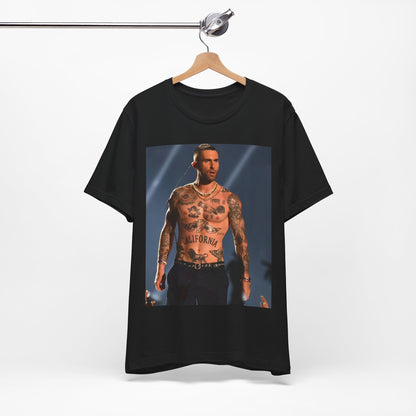 A fun, colorful graphic t-shirt inspired by the feel-good Maroon 5 hit song "Sugar."