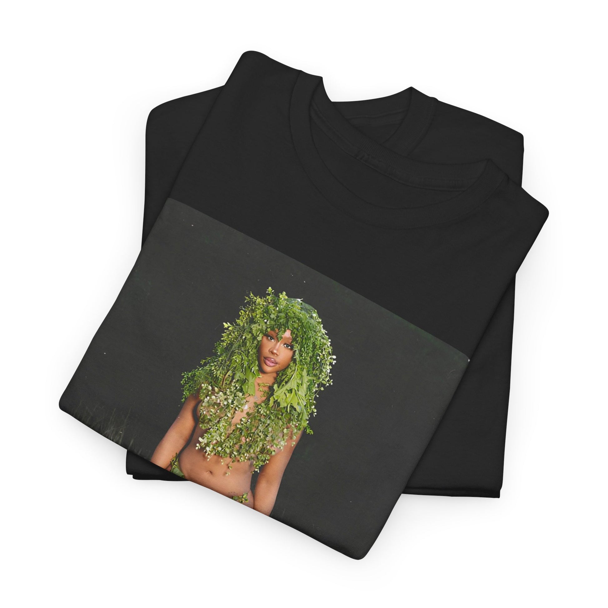 A black graphic t-shirt featuring a graphic related to SZA's 'LANA' album.