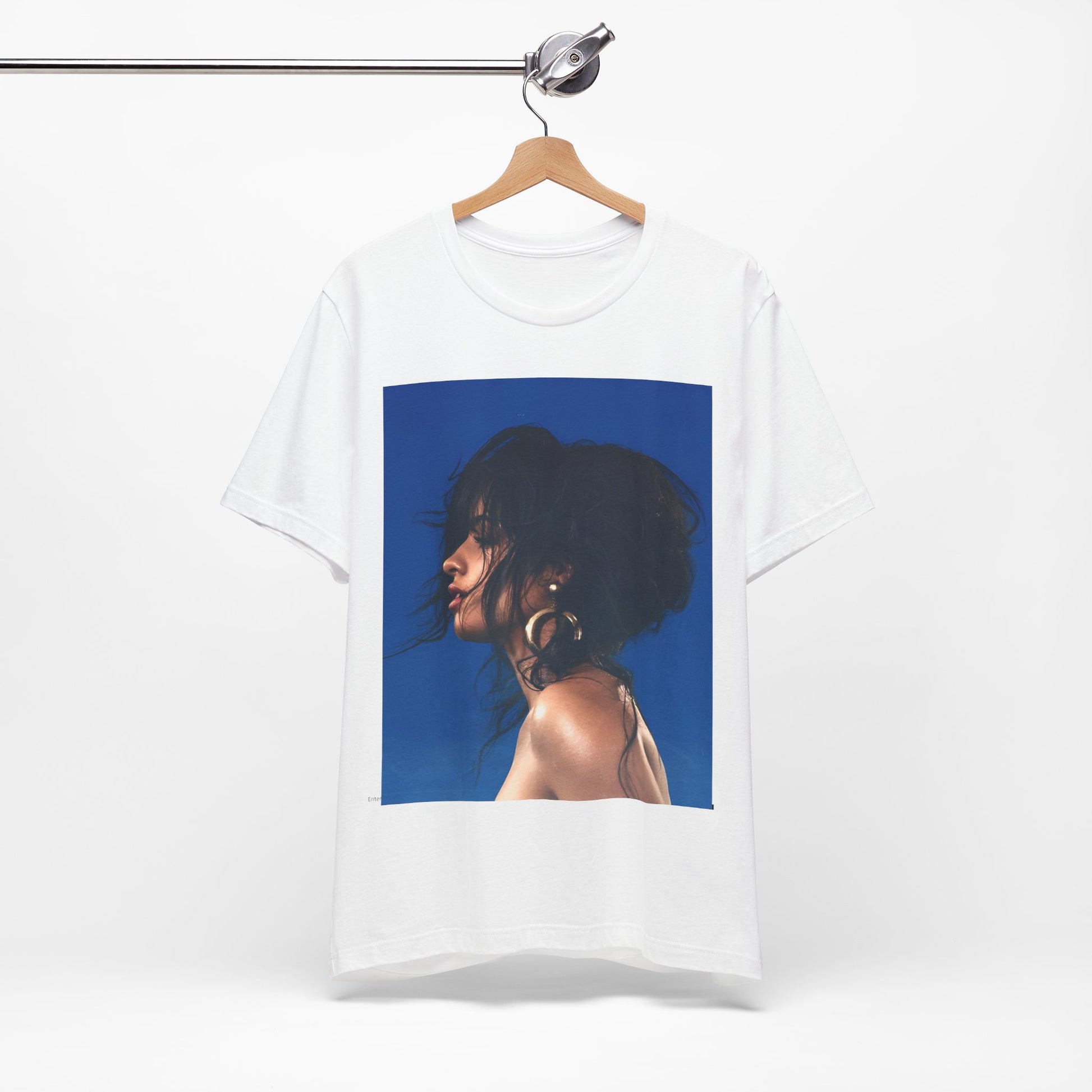 A black graphic t-shirt featuring a retro graphic related to Camila Cabello's "Havana" album.