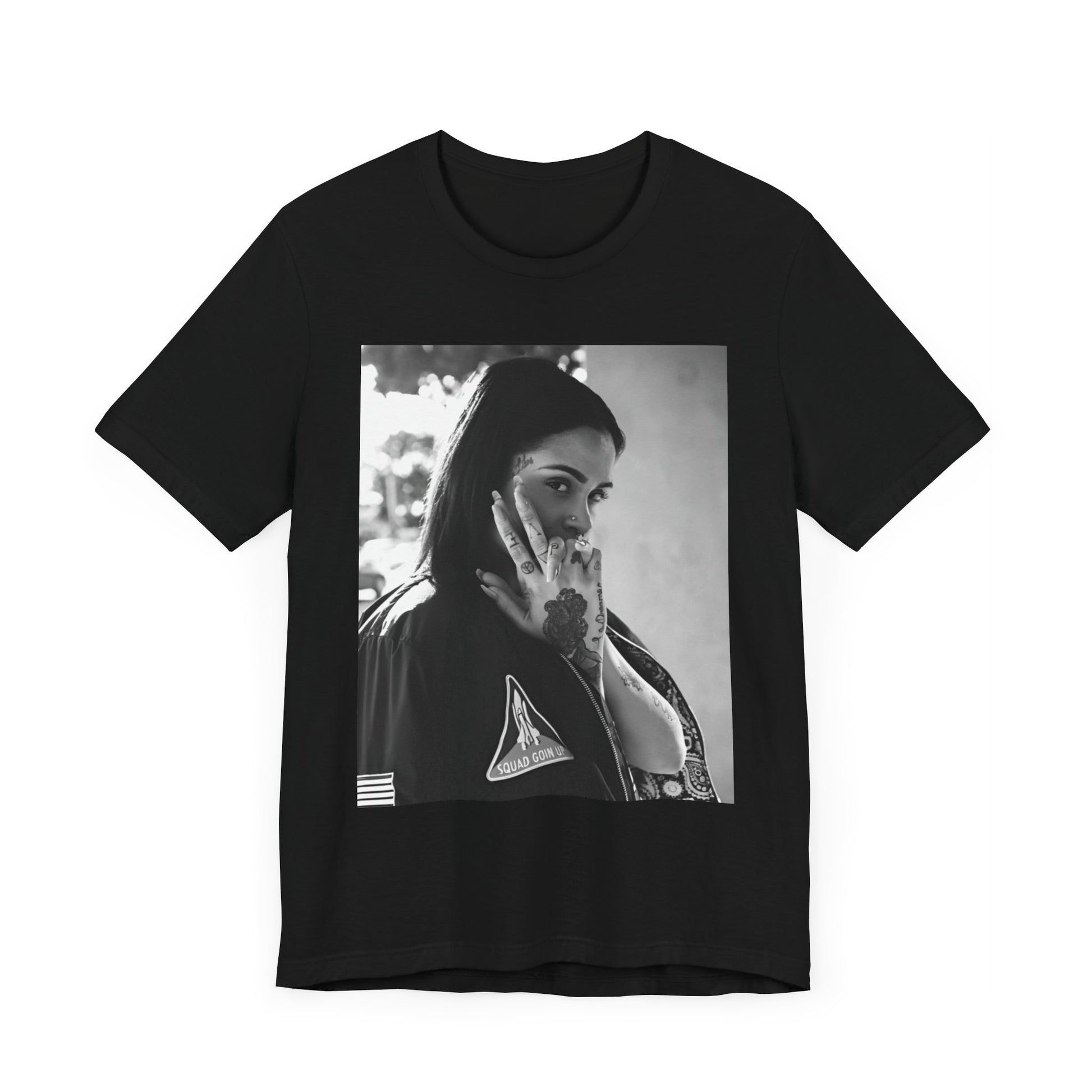 A black graphic t-shirt featuring a graphic related to Kehlani's 'SweetSexySavage' album era.