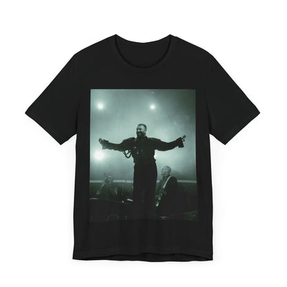 A black graphic t-shirt featuring a live tour graphic of Sam Smith.