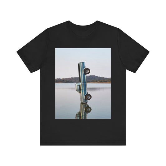 A black graphic t-shirt featuring a graphic related to Post Malone's 'F-1 Trillion' album.