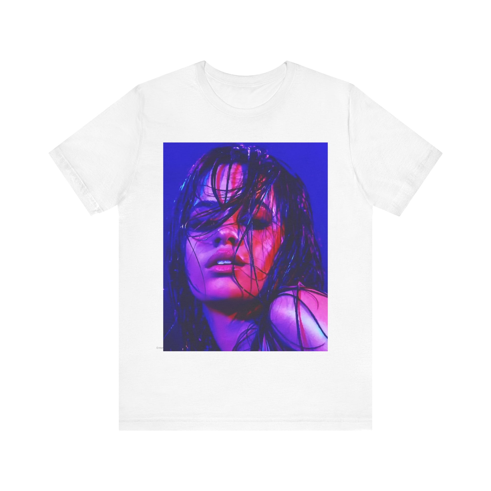 A black graphic t-shirt featuring a graphic related to Camila Cabello's "Havana" song.