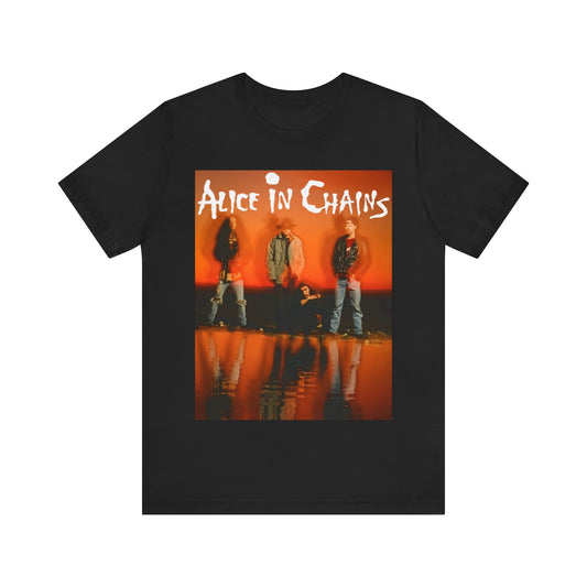 A black graphic t-shirt featuring the album cover art for Alice In Chains' 1992 album 'Dirt', with its distinctive dark aesthetic.