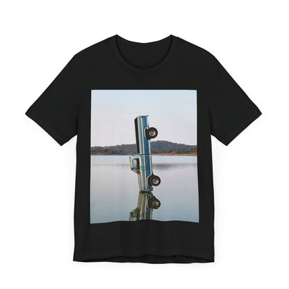 A black graphic t-shirt featuring a graphic related to Post Malone's 'F-1 Trillion' album.