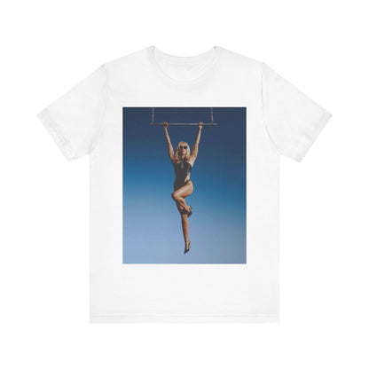A black graphic t-shirt featuring a graphic related to Miley Cyrus' 'Endless Summer Vacation' album.