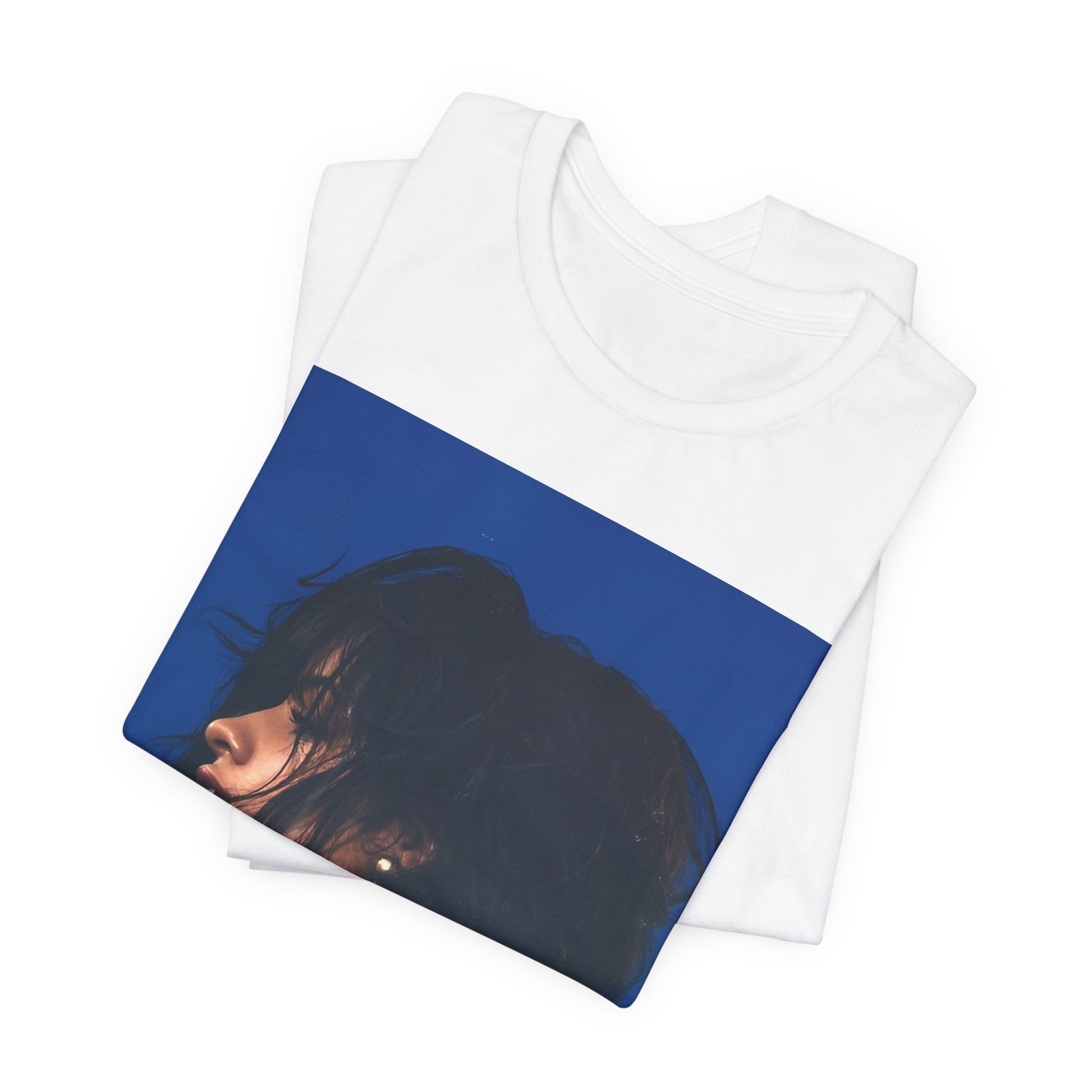A black graphic t-shirt featuring a retro graphic related to Camila Cabello's "Havana" album.