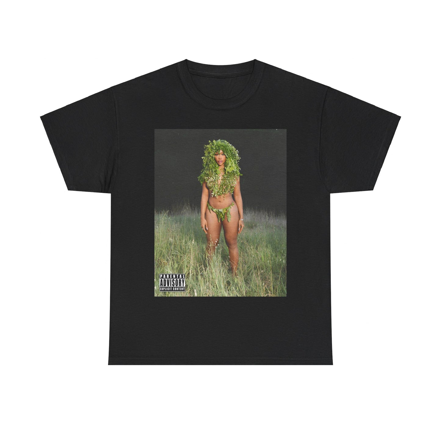A black graphic t-shirt featuring a graphic related to SZA's 'LANA' album.