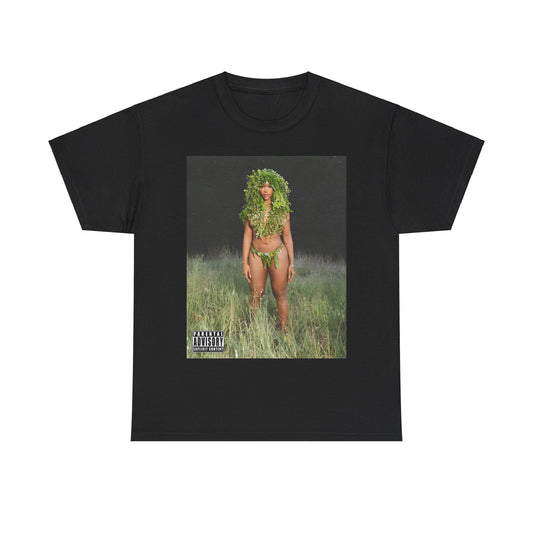 A black graphic t-shirt featuring a graphic related to SZA's 'LANA' album.