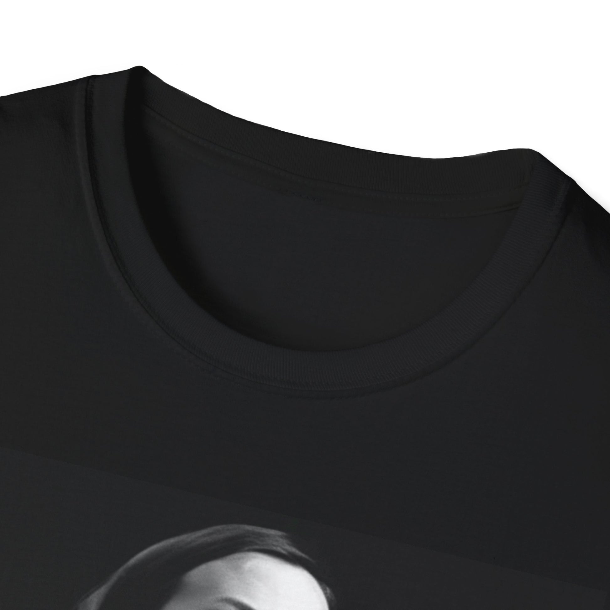 A black graphic t-shirt featuring a 90s-style graphic of Alanis Morissette on tour, possibly showing her performing or with tour elements.