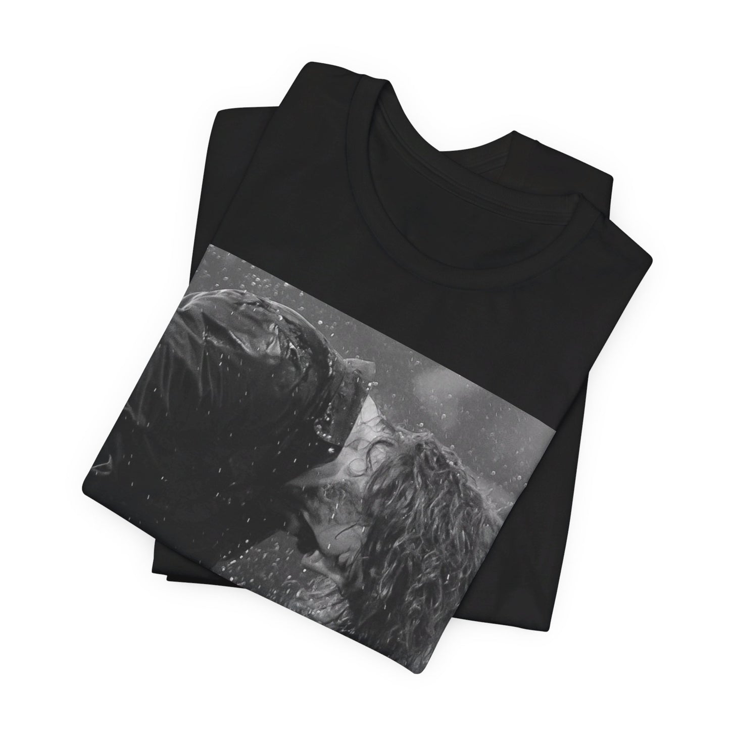 A black graphic t-shirt featuring a graphic of Dave Grohl from Foo Fighters, emphasizing his fierce on-stage presence.