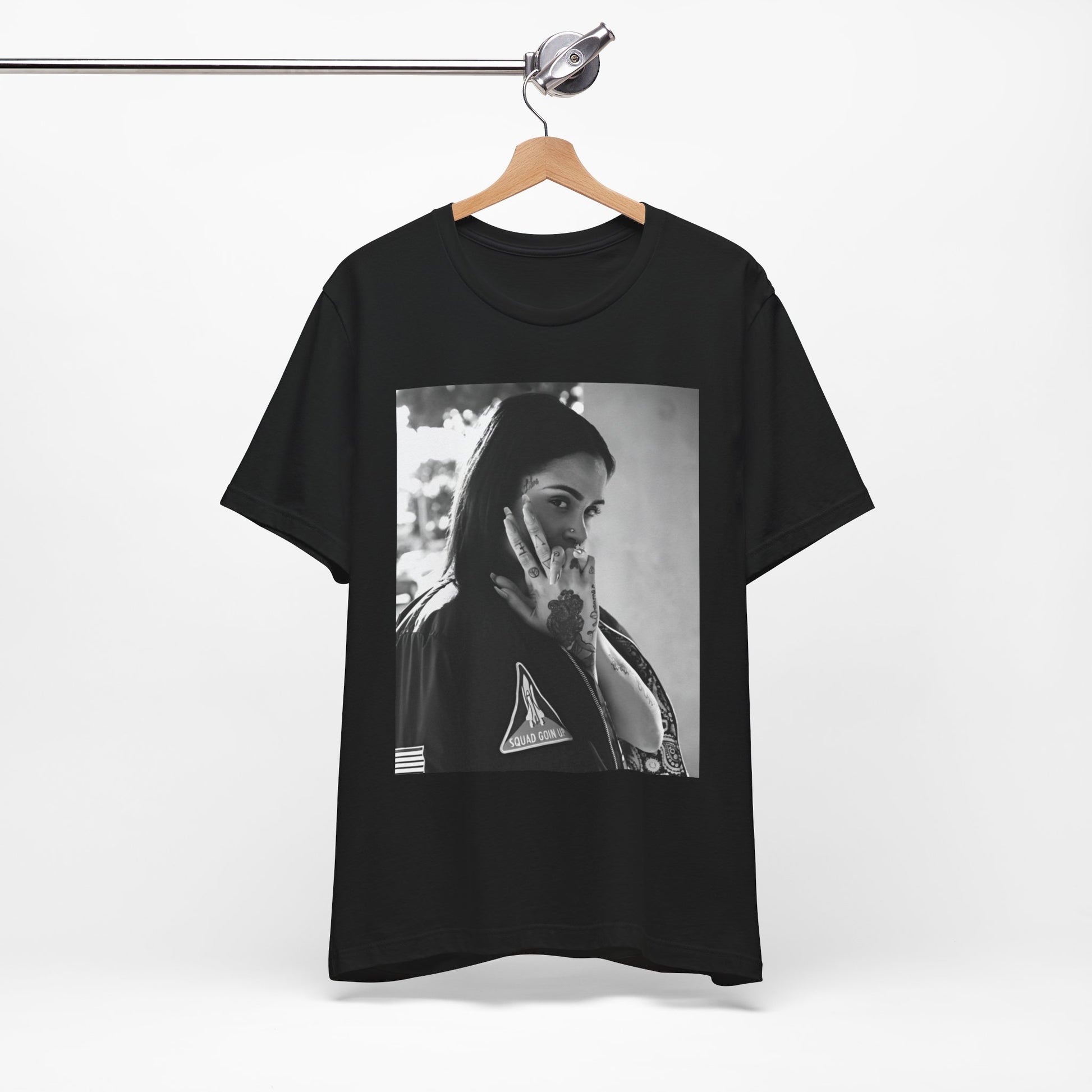 A black graphic t-shirt featuring a graphic related to Kehlani's 'SweetSexySavage' album era.