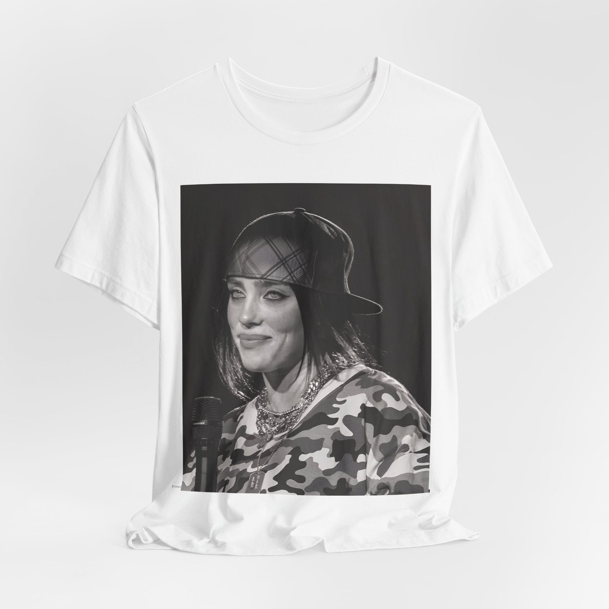 An artistic graphic t-shirt inspired by the dark, horror themes of the Billie Eilish song 'Bury a Friend.'