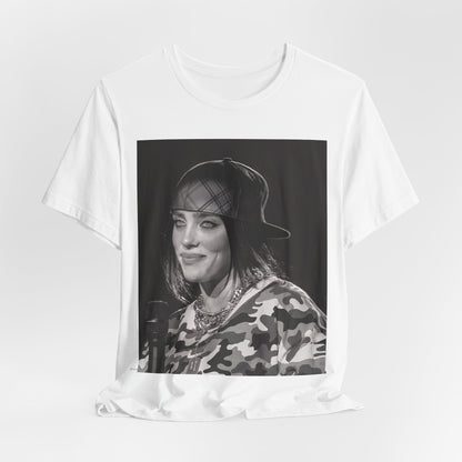 An artistic graphic t-shirt inspired by the dark, horror themes of the Billie Eilish song 'Bury a Friend.'