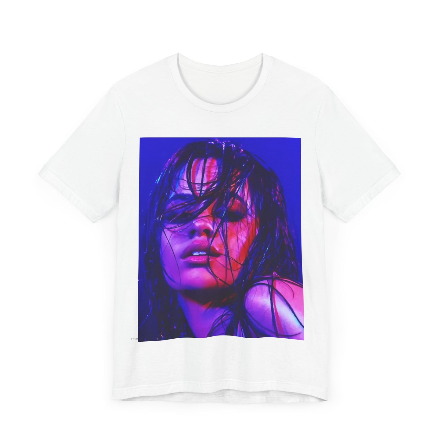 A black graphic t-shirt featuring a graphic related to Camila Cabello's "Havana" song.