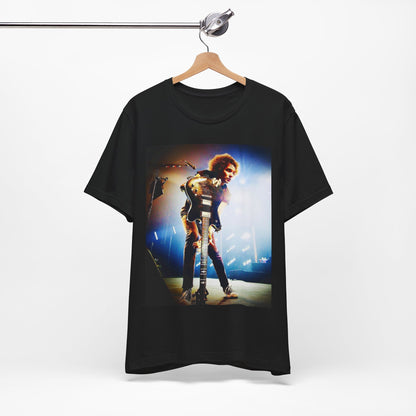 A black graphic t-shirt featuring a concert graphic for Alice In Chains' 2019 live show, with modern band imagery.