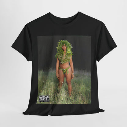 A black graphic t-shirt featuring a graphic related to SZA's 'LANA' album.