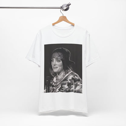 An artistic graphic t-shirt inspired by the dark, horror themes of the Billie Eilish song 'Bury a Friend.'