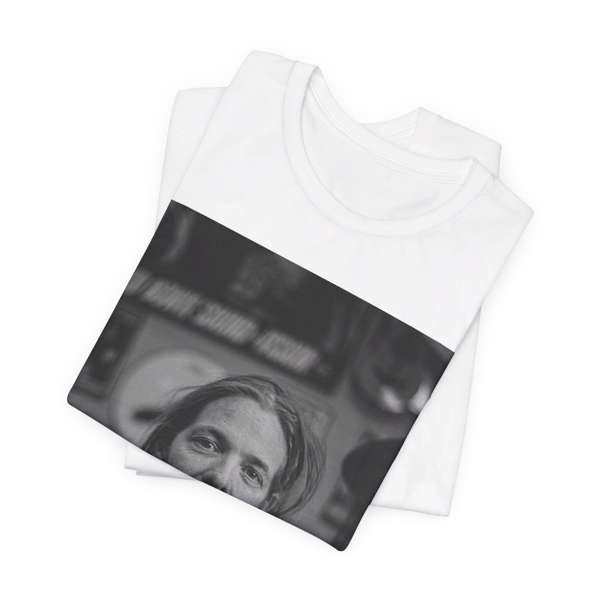 A black graphic t-shirt featuring a tribute graphic for Taylor Hawkins of Foo Fighters.