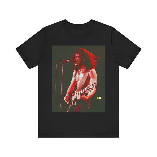 A black graphic t-shirt featuring a vintage grunge icon graphic of Chris Cornell.