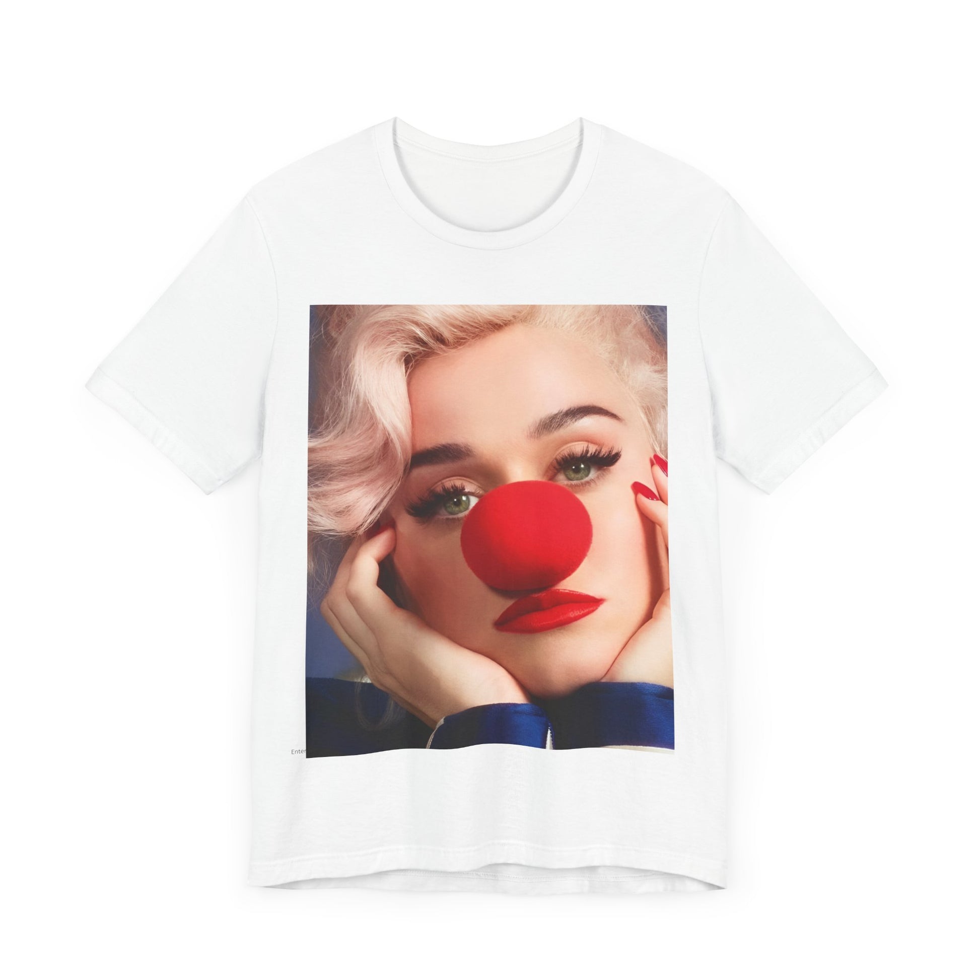 A black graphic t-shirt featuring a graphic related to Katy Perry's 'Smile' album.