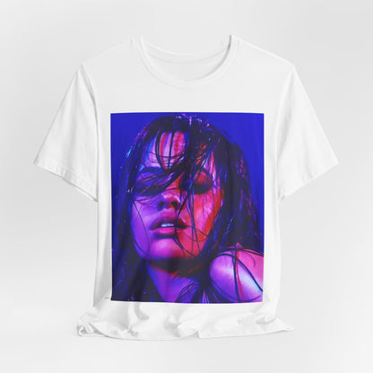 A black graphic t-shirt featuring a graphic related to Camila Cabello's "Havana" song.