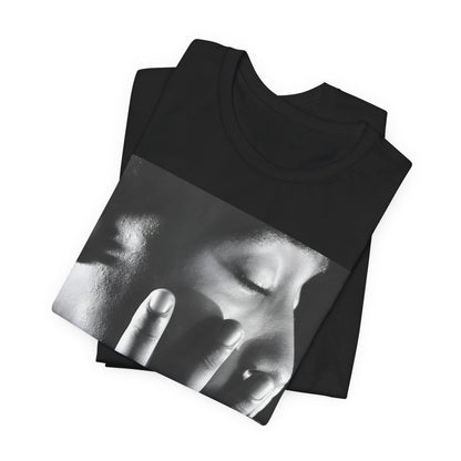 A black graphic t-shirt featuring an iconic West Coast swag graphic of Tupac.