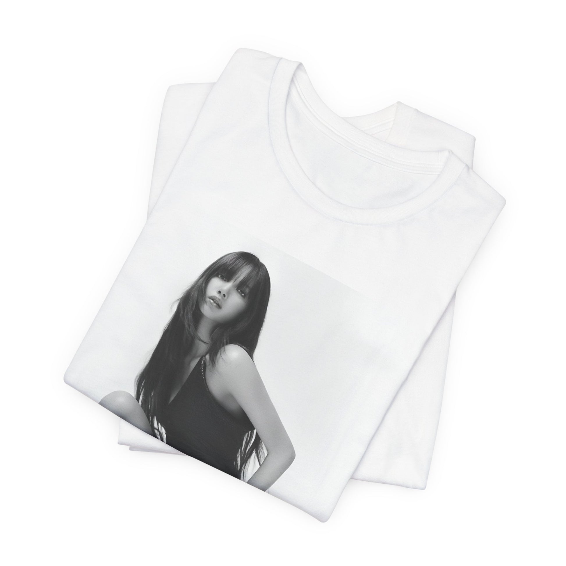 A black graphic t-shirt featuring a graphic related to Lisa's 'Money' song era.